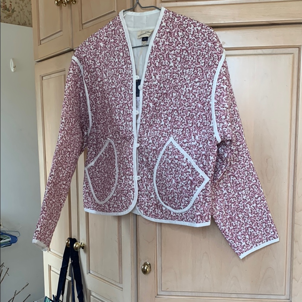 Women's Red Patterned Jacket